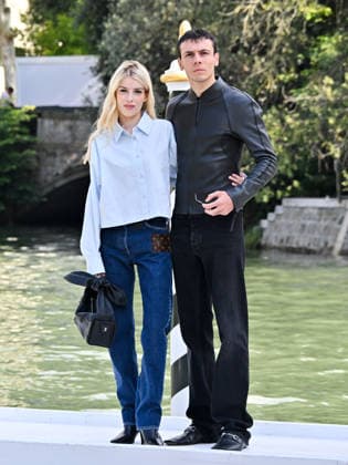 IPA88394365 - Venice, 83rd Venice International Film Festival 2026 - DAY 10 - Arrivals at the Excelsior Hotel pier - Pictured: Alma Noce, Francesco Gheghi  Copyright: xManuelexMangiarottix xPoolxPhotoxEventsx08x IPA88394365
