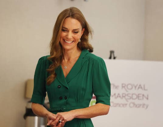 . 11 09 2026. London, United Kingdom. Kate Middleton, the Princess of Wales, meets staff and patients during a visit at The Royal Marsden Hospital in London.  xPoolx xi-Imagesx IIM-27000-0003