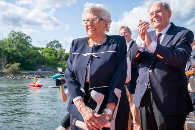 New rescue boat is christened FILE PHOTO Princess Astrid has died Oslo 20190814 Princess Astrid, Mrs. Ferner, and Erling Lorentzen are present at the christening of the lifeboat Princess Ragnhild on Bygdøy. It is Lorentzen, Princess Ragnhild’s husband until her death in 2012, who donated the funds for the new lifeboat. Photo:  Copyright: xHeikoxJungex xNTBx