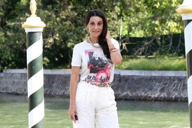 Donatella Finocchiaro upon the arrival of the cast of the film *Greta e le favole vere* (*Greta and the True Fairy Tales*) at the pier of the Hotel Excelsior during the 2026 Venice Biennale, the 83rd Venice International Film Festival, Venice, September 11, 2026 Foto:xA.xM.xTinghinox xFuturexImagex greta_6915