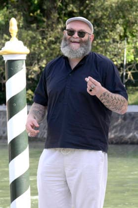 Darko Peric upon arrival with the cast of the feature film *Greta e le favole vere* (*Greta and the True Fairy Tales*) at the pier of the Hotel Excelsior during the 2026 Venice Biennale, the 83rd Venice International Film Festival, Venice, September 11, 2026 Foto:xA.xM.xTinghinox xFuturexImagex greta_6925