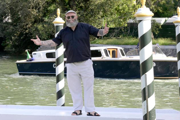 Darko Peric upon arrival with the cast of the feature film *Greta e le favole vere* (*Greta and the True Fairy Tales*) at the pier of the Hotel Excelsior during the 2026 Venice Biennale, the 83rd Venice International Film Festival, Venice, September 11, 2026 Foto:xA.xM.xTinghinox xFuturexImagex greta_6926