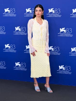 IPA88397267 - Venice, 83rd Venice International Film Festival 2026 - Day 10. Photocall for the film Kami Nour. Pictured: Sadaf Asgari  Copyright: xAlbertoxTerenghix xPoolxPhotoxEventsx08x IPA88397267