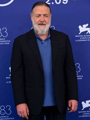 IPA88396878 - Venice, 83rd Venice International Film Festival 2026 - Day 10 - What Love Builds photocall - Pictured: Russell Crowe  Copyright: xAlbertoxTerenghix xPoolxPhotoxEventsx08x IPA88396878
