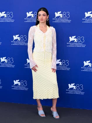 IPA88397269 - Venice, 83rd Venice International Film Festival 2026 - Day 10. Photocall for the film Kami Nour. Pictured: Sadaf Asgari  Copyright: xAlbertoxTerenghix xPoolxPhotoxEventsx08x IPA88397269
