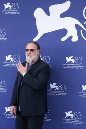 What Love Builds Photocall - The 83rd Venice International Film Festival Actor Russell Crowe attends the photocall of What Love Builds presented out of competition at the 83rd International Venice Film Festival, at Venice Lido on September 11, 2026.  Copyright: xKazukoxWakayamax