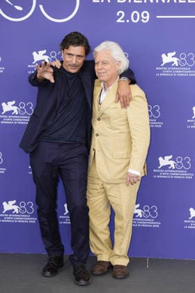 Photo by IPP Daniele Cifala’ Venice, September 11, 2026, Ritorno a Buenos Aires Photocall at the 83rd Venice International Film Festival. Pictured: Adriano Giannini and Marco Bechis attend the Ritorno a Buenos Aires photocall during the 83rd Venice International Film Festival at the Palazzo del Casino on September 11, 2026 in Venice, Italy.