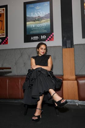 September 11, 2026: Film Director TAMARA STEPANYAN poses infront of a poster of her film In the Land of Arto at the 2026 Armenian Film Festival Australia Opening Night at Event Cinemas Top Ryde on September 11, 2026 in Sydney, NSW Australia  - ZUMAa155 20260911_aaa_a155_017 Copyright: xChristopherxKhouryx