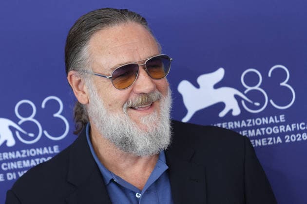 Venice 2026 What Love Builds Photocall NB Russell Crowe attending the What Love Builds Photocall as part of the 83th Venice International Film Festival at the Lido in Venice, Italy on September 11, 2026. Photo by Nasser Berzane ABACAPRESS.COM Venice Italy  Copyright: xBerzanexNasser ABACAx
