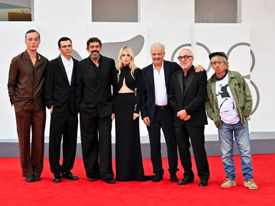IPA88401319 - Venice, 83rd Venice International Film Festival 2026 - Night 10. Red Carpet for the film KAMI NOUR (A BIT OF LIGHT). Pictured: Maurizio Lombardi, Francesco Gheghi, Pierfrancesco Favino, Alma Noce, Giovanni Veronesi, Silvio Orlando, Paolo Rossi  Copyright: xManuelexMangiarottix xPoolxPhotoxEventsx08x IPA88401319