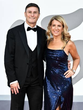 IPA88404288 - Venice, 83rd Venice International Film Festival 2026 - Night 10 - Red carpet for the film *RITORNO A BUENOS AIRES*. Pictured: Javier Zanetti and his wife Paola  Copyright: xSimonexComix xPoolxPhotoxEventsx08x IPA88404288