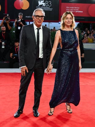 IPA88406601 - Venice, 83rd Venice International Film Festival 2026 - Night 10 - Red carpet for the Nuovo IMAIE Award. Pictured: Stefania Rocca and Carlo Capasa  Copyright: xAlbertoxTerenghi PoolxPhotoxEvenx xPoolxPhotoxEventsx08x IPA88406601