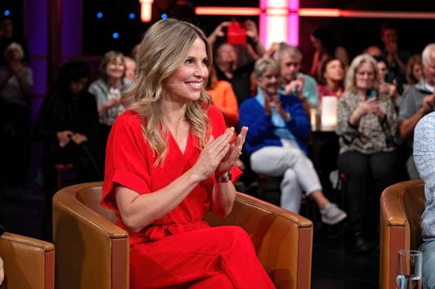 MDR Riverboat: Dr. Julia Fischer, physician and host, during the taping of the MDR talk show Riverboat on September 11, 2026, at Mediacity Leipzig 20260911ADO0039