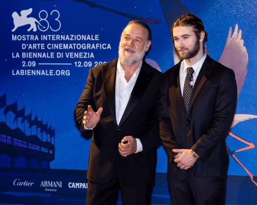 Russell Crowe and Tennyson Spencer Crowe attending the screening of *What Love Builds* during the 83rd Venice International Film Festival at Sala Darsena on September 11, 2026, in Venice, Italy. Lucia Sabatelli, Venice, Italy  Copyright: xLuciaxSabatellix xBestimagexLuciaxSabatellix xBestimagex