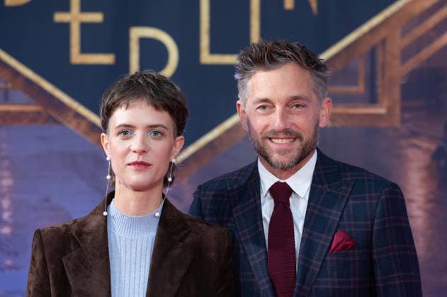 From left to right: Liv Lisa FRIES, actress; Volker BRUCH, actor; Red Carpet; Red Carpet Show; Arrival; Premiere of the final season of *Babylon Berlin* on September 11, 2026, at the Naturstrom Open-Air Cinema in the Rheinau Harbor in Cologne,