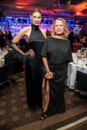 ABB ACTING AWARD: Rebecca Kunikowski and Nova Meierhenrich attend the 2026 German Acting Award ceremony at the Pullman Berlin Schweizerhof Hotel on September 11, 2025, in Berlin
