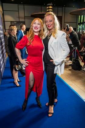 ABB ACTING AWARD: Christin Nichols and Ilka Peemöller attend the 2026 German Acting Award ceremony at the Pullman Berlin Schweizerhof Hotel on September 11, 2025, in Berlin