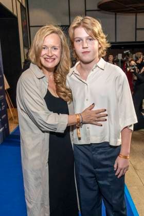 ABB ACTING AWARD: Nora Moltzen and Yvon Moltzen attend the 2026 German Acting Award ceremony at the Pullman Berlin Schweizerhof Hotel on September 11, 2025, in Berlin