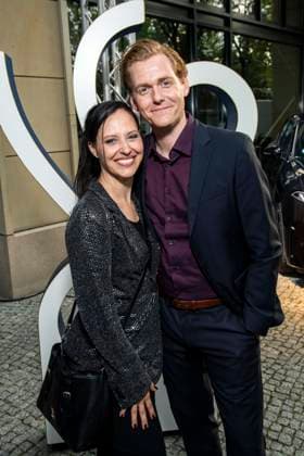 ABB ACTING AWARD: Nadja Jo Klapper and Johannes Heinrichs attend the 2026 German Acting Award ceremony at the Pullman Berlin Schweizerhof Hotel on September 11, 2025, in Berlin