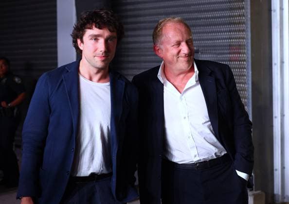 US Open - Francois-Henri Pinault with his son Francois Pinault Arrival - New York Francois-Henri Pinault with his son Francois Pinault arrive at the men semi final Tiafoe vs Shelton at the US Open in New York, US on September 11, 2026. Photo by Charles Guerin ABACAPRESS.COM New York NY United States  Copyright: xGuerinxCharles ABACAx