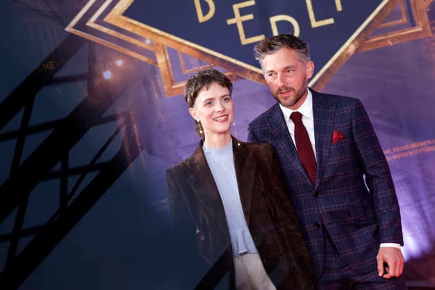Actress Liv Lisa Fries and actor Volker Bruch at the North Rhine-Westphalia premiere of the fifth and final season of the TV series *Babylon Berlin* at the open-air cinema in Cologne s Rheinauhafen, September 11, 2026, North Rhine-Westphalia, Germany Copyright: xChristophxHardtx