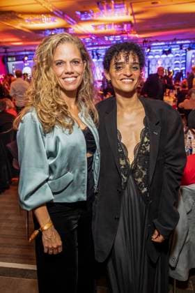 ABB ACTING AWARD: Dorothee Kahler and Lidiane Baier attend the 2026 German Acting Award ceremony at the Pullman Berlin Schweizerhof Hotel on September 11, 2025, in Berlin