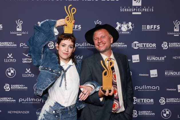 2026 German Acting Award: Winner Lia von Blarer, Winner Robert Stadlober; 15 Years of the German Acting Award and 20 Years of the BFFS; Pullman Berlin Schweizerhof; Date: September 11, 2026 Copyright: xEventpress Kratschx
