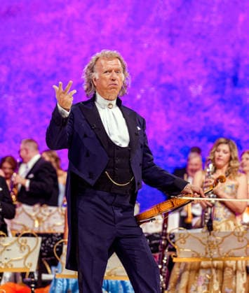 September 11, 2026, Manchester, United Kingdom: ANDRE RIEU and The Johann Strauss Orchestra performing at Co-op Live in Manchester Manchester United Kingdom  - ZUMAp211 20260911_aap_p211_022 Copyright: xAndyxVonxPipx