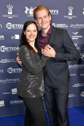 Nadja Jo Klapper and Johannes Heinrichs at the 2026 German Acting Awards ceremony at the Pullman Berlin Schweizerhof Hotel, Berlin, September 11, 2026 Foto:xM.xBehrensx xFuturexImagex schauspielpreis_6324