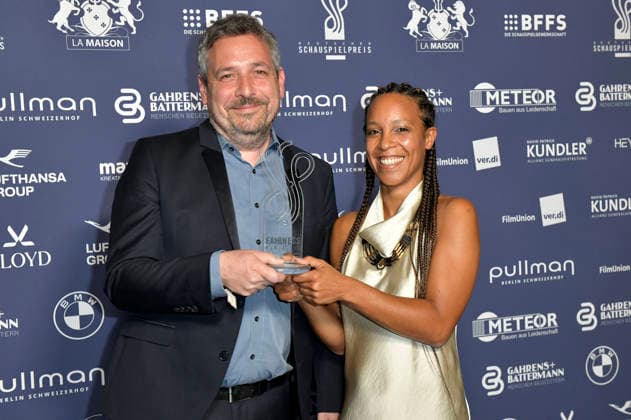 Gregor Streiber and Loraine Blumenthal at the 2026 German Acting Awards ceremony at the Pullman Berlin Schweizerhof Hotel in Berlin, September 11, 2026 Foto:xM.xBehrensx xFuturexImagex schauspielpreis_6410
