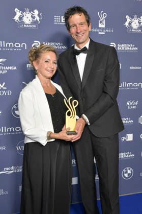 Gabrielle Carteris and Dominick Luquer at the 2026 German Acting Awards ceremony at the Pullman Berlin Schweizerhof Hotel, Berlin, September 11, 2026 Foto:xM.xBehrensx xFuturexImagex schauspielpreis_6421