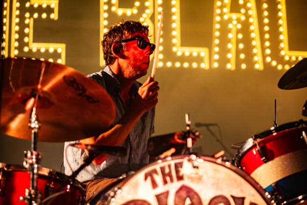 The Black Keys performs live at Alcatraz in Milan, Italy - 11 Sept 2026 American musician Patrick Carney, drummer and founding member of The Black Keys plays the drum kit during a concert at Alcatraz as part of their Peaches n Kream World Tour 2026. Milan Italy Copyright: xCarloxVerganix xSOPAxImagesx BK26