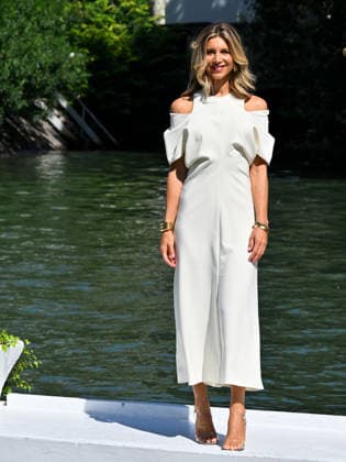 IPA88432162 - Venice International Film Festival 2026 - Day 11. Arrivals at the Hotel Excelsior pier. Pictured: Nicoletta Romanoff  Copyright: xManuelexMangiarottix xPoolxPhotoxEventsx08x IPA88432162