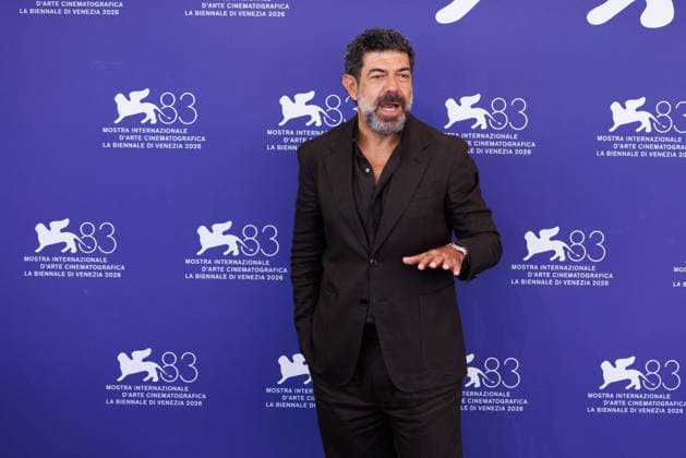 News - Dio Ride (God Laughs) Photocall - The 83rd Venice International Film Festival Pierfrancesco Favino attends the Dio Ride (God Laughs) Photocall during the 83rd Venice International Film Festival at Palazzo del Casino on September 12, 2026 in Venice, Italy. Photo: Cinzia Camela. Lido di Venezia Palazzo del Casino Italy Copyright: xCinziaxCamelax xLiveMediax LPN_2667844