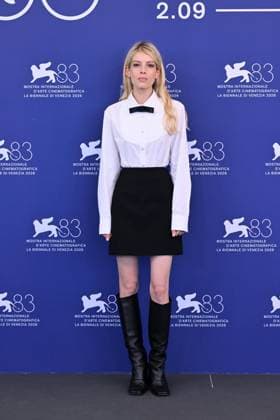 September 12, 2026, Venice, Rome, Italy: Alma Noce during the photocall for the film God Rides, 83rd Venice Film Festival. Venice, September 12, 2026 Venice Italy  - ZUMAa289 20260912_zia_a289_153 Copyright: xMariaxLauraxAntonellix xAgfx