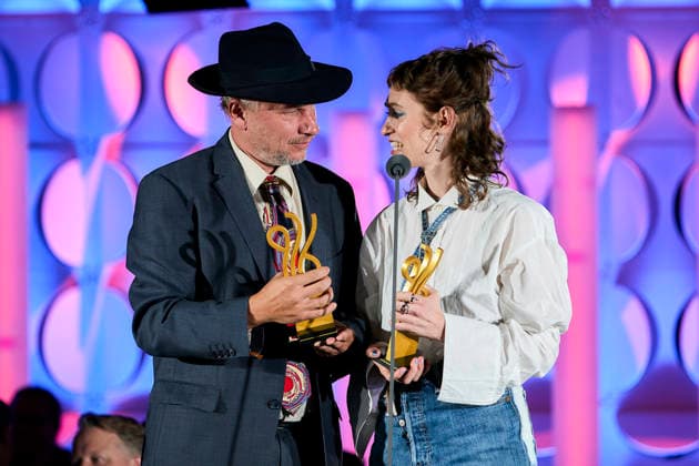 2026 German Acting Award: Winner Lia von Blarer and Winner Robert Stadlober; Stage Show: 15 Years of the German Acting Award and 20 Years of the BFFS; Pullman Berlin Schweizerhof; Date: September 11, 2026 Copyright: xEventpressx