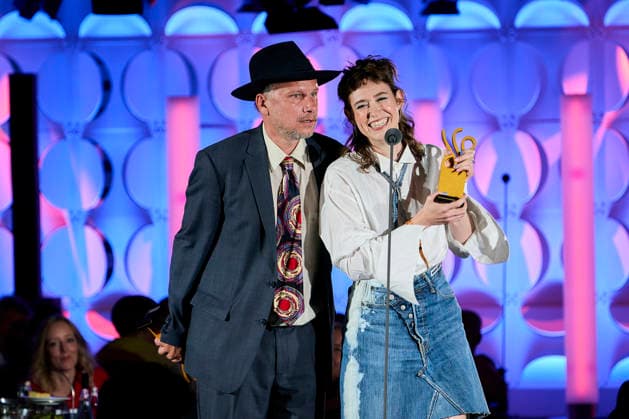2026 German Acting Award: Winner Lia von Blarer and Winner Robert Stadlober; Stage Show: 15 Years of the German Acting Award and 20 Years of the BFFS; Pullman Berlin Schweizerhof; Date: September 11, 2026 Copyright: xEventpressx