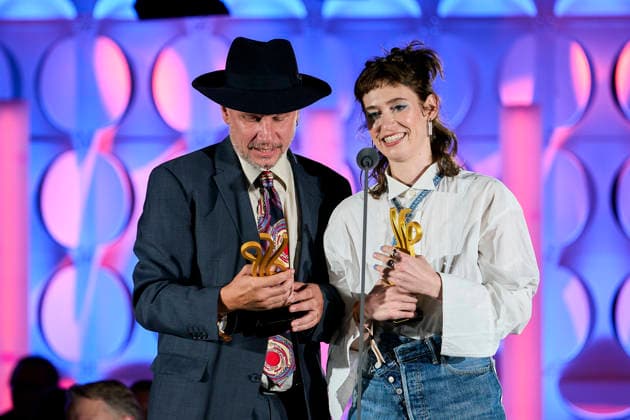 2026 German Acting Award: Winner Lia von Blarer and Winner Robert Stadlober; Stage Show: 15 Years of the German Acting Award and 20 Years of the BFFS; Pullman Berlin Schweizerhof; Date: September 11, 2026 Copyright: xEventpressx