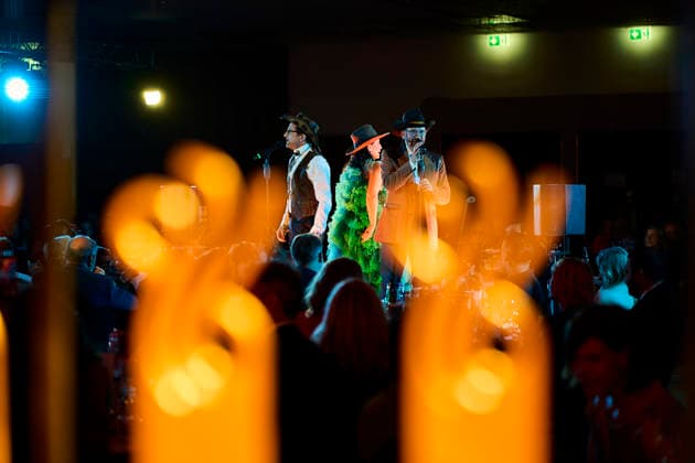 German Acting Award 2026 Hans Werner Meyer, Nadine Heidenreich, Christian Senger Singing Performance Stage Show 15 Years of the German Acting Award and 20 Years of the BFFS, Pullman Berlin Schweizerhof, Date: September 11, 2026 Copyright: xEventpressx