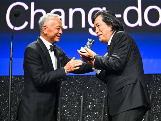 IPA88451318 - Venice, 83rd Venice International Film Festival 2026 - Night 11 - Closing Ceremony. Pictured: Lee Chang-dong, Johnny To  Copyright: xManuelexMangiarottix xPoolxPhotoxEventsx08x IPA88451318