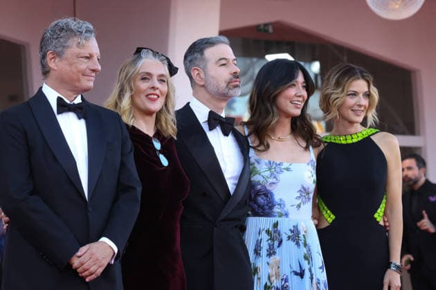 Venice 2026 Closing Ceremony NB Orizzonti jury members Peter Becker, Valérie Donzelli, David Pablos, Elizabeth Lo and Barbara Ronchi attending the Closing Ceremony Red carpet as part of the 83th Venice International Film Festival at the Lido in Venice, Italy on September 12, 2026. Photo by Nasser Berzane ABACAPRESS.COM Venice Italy  Copyright: xBerzanexNasser ABACAx
