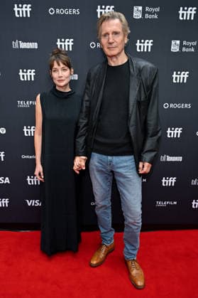 TIFF Toronto Screening Evil Genius Stella Stocker, Liam Neeson attending the screening of the movie Evil Genius ahead of Toronto International Film Festival (TIFF) in Toronto, Canada on September 12, 2026. Photo by Julien Reynaud APS-Medias ABACAPRESS.COM Toronto Canada  Copyright: xReynaudxJulien APS-Medias ABACAx