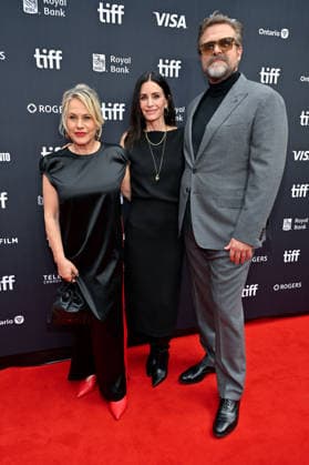 TIFF Toronto Screening Evil Genius Patricia Arquette, Courteney Cox, David Harbour attending the screening of the movie Evil Genius ahead of Toronto International Film Festival (TIFF) in Toronto, Canada on September 12, 2026. Photo by Julien Reynaud APS-Medias ABACAPRESS.COM Toronto Canada  Copyright: xReynaudxJulien APS-Medias ABACAx