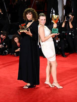 IPA88453592 - Venice, 83rd Venice International Film Festival 2026 - Night 11 - Red Carpet: Winners. Pictured: Mathilde Arcel, May El-Toukhy  Copyright: xAlbertoxTerenghi PoolxPhotoxEvenx xPoolxPhotoxEventsx08x IPA88453592