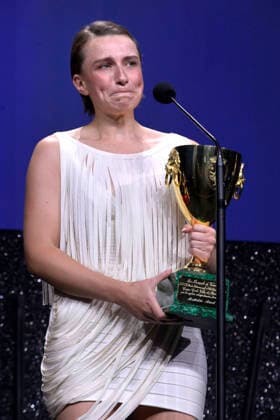 Closing Ceremony of the Venice International Film Festival Actress Laleh Marzban receives the Volpi Cup for Best Actress for *Falling House* during the closing gala of the Venice International Film Festival on September 11, 2026, in Venice, Italy. The festival, the oldest in the world, celebrated its 83rd edition this year. The international jury, chaired by Maggie Gyllenhaal, awarded the Golden Lion for Best Film and the other official prizes: the Grand Jury Prize, the Silver Lion for Best Director, Volpi Cups for Best Actress and Best Actor, Best Screenplay Award, Special Jury Prize, and the Marcello Mastroianni Award for a Young Performer. SEPTEMBER 12, 2026 VENICE FILM FESTIVAL FILM AWARDS ACTORS ACTRESSES DIRECTOR Venice, Italy Venice Copyright: xRoccoxSpazianix 7769612
