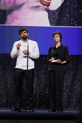 Closing Ceremony - The 83rd Venice International Film Festival VENICE, ITALY - SEPTEMBER 12: Yuval Abraham and Rachel Szor receive Special Jury Prize Award for Naza during the 2026 Closing Ceremony for the 83rd Venice International Film Festival at Sala Grande on September 12, 2026 in Venice, Italy. Primo Barol Anadolu Venice Italy. Editorial use only. Please get in touch for any other usage.  Copyright: x2026xAnadoluxPrimoxBarolx