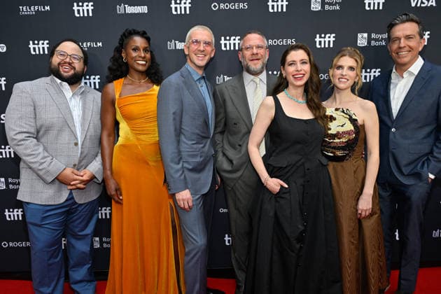 TIFF Toronto Screening Babies Zach Cherry, Issa Rae, Dan Stevens, Seth Rogen, Lauren Miller Rogen, Anna Kendrick, Ed Helms attending the screening of the movie Babies ahead of Toronto International Film Festival (TIFF) in Toronto, Canada on September 12, 2026. Photo by Julien Reynaud APS-Medias ABACAPRESS.COM Toronto Canada  Copyright: xReynaudxJulien APS-Medias ABACAx
