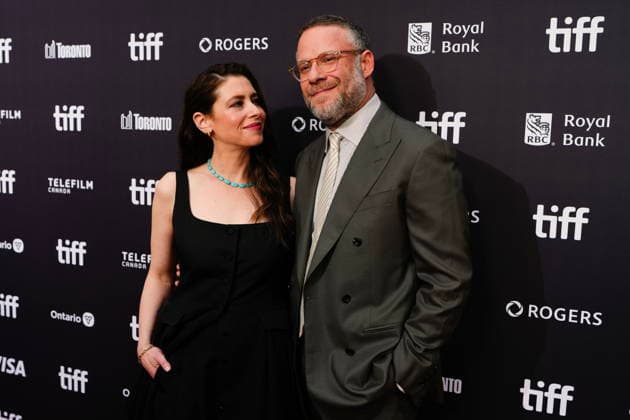 September 12, 2026, Toronto, On, CANADA: Seth Rogan poses with his wife Lauren Miller Rogen as they arrive on the red carpet to promote the film Babies at the Toronto International Film Festival, in Toronto, Saturday, Sept. 12, 2026. Toronto CANADA  - ZUMAc35_ 20260912_zaf_c35_114 Copyright: xChrisxYoungx