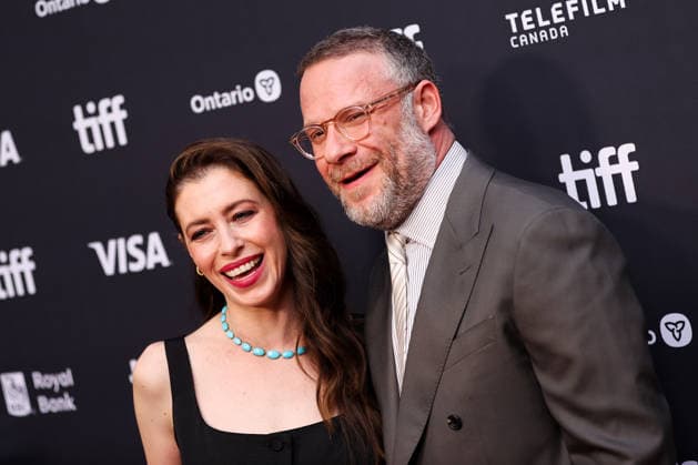 2026 Toronto International Film Festival - Babies TORONTO, CANADA - SEPTEMBER 12: Lauren Miller Rogen (L) and Seth Rogen (R) attend the premiere of Babies during the 2026 Toronto International Film Festival at Roy Thomson Hall in Toronto, Ontario, Canada on September 12, 2026. Mert Alper Dervis Anadolu Ontario Canada. Editorial use only. Please get in touch for any other usage.  Copyright: x2026xAnadoluxMertxAlperxDervisx