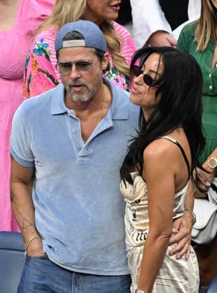 NEW YORK, NY- SEPTEMBER 12: Brad Pitt and Ines de Ramon seen at the 2026 U.S. Open Tennis Women™s Final between Elena Rybakina and Aryna Sabalenka with Rybakina securing her second major title on September 12, 2026 in Queens, New York City. Copyright: xmpi04x